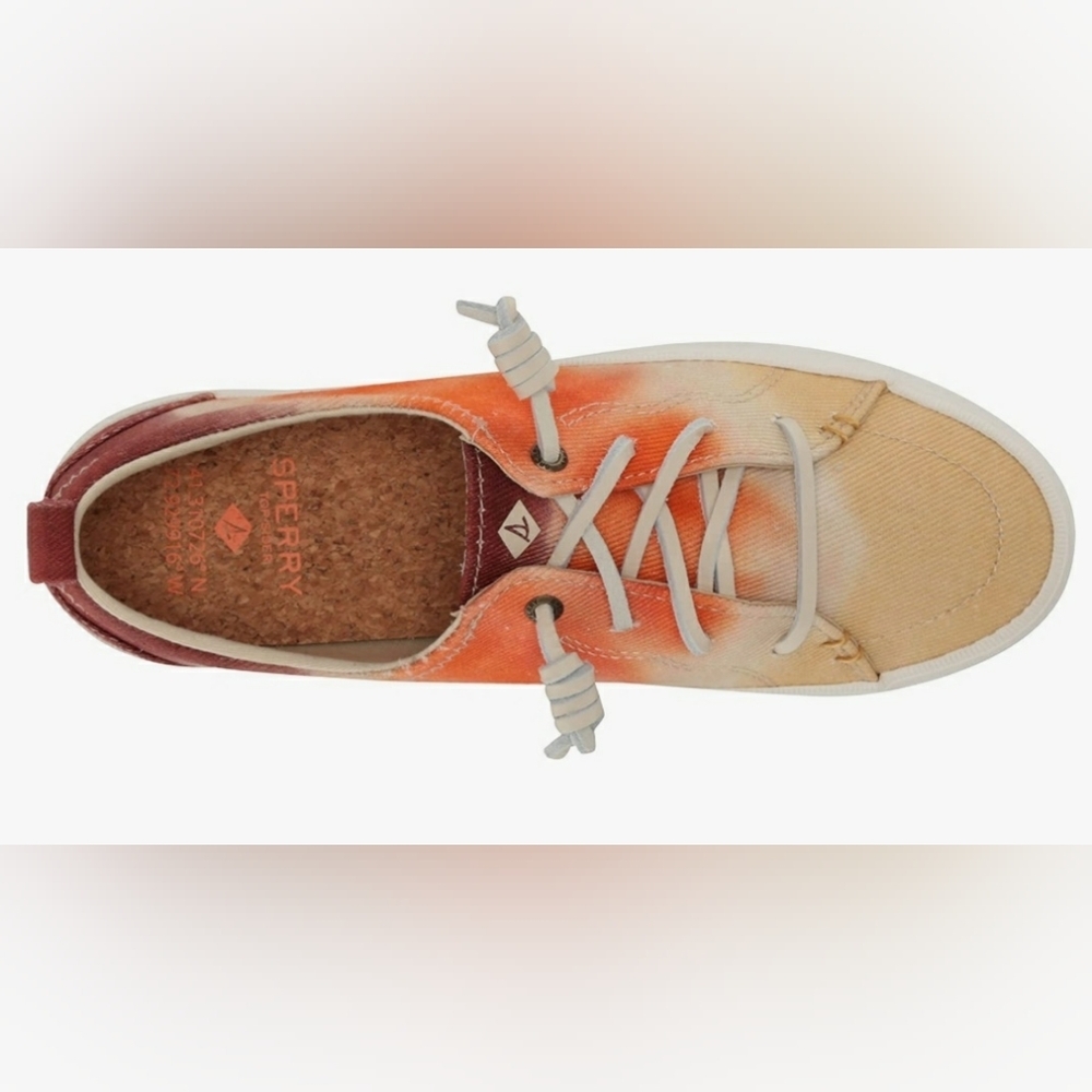 Sperry Crest Vibe Platform Sneakers Tie Dye Sunset Colorway - Picture 2 of 4